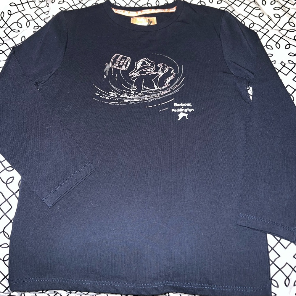 Barbour Paddington Girls Judy Long Sleeve Tshirt Sz S